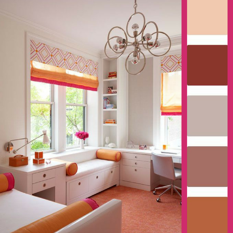 orange and pink, unlikely colour combination colour consultant melbourne interior design